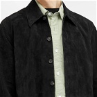 Our Legacy Men's Suede Welding Shirt in Black