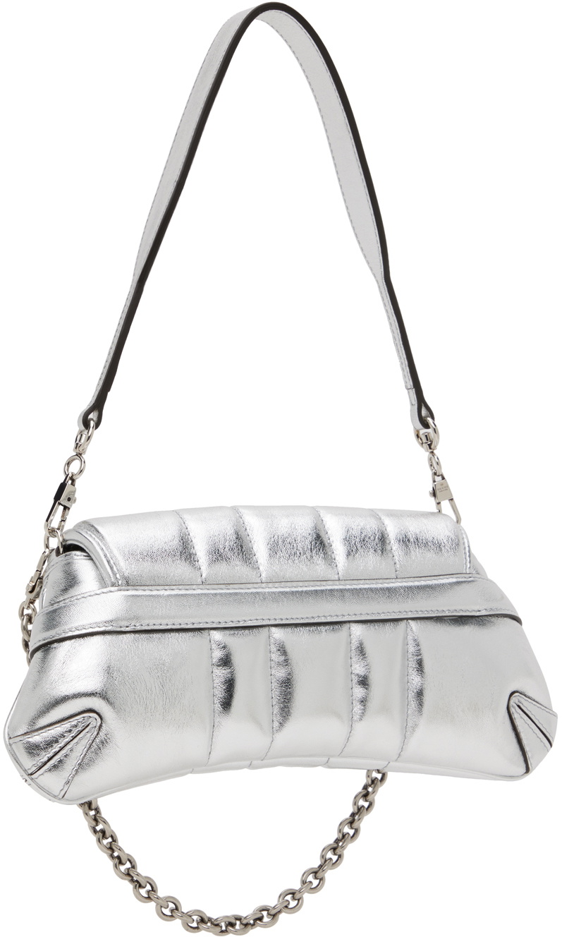 Gucci Silver Small Horsebit Chain Shoulder Bag Gucci