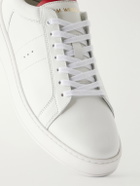 J.M. Weston - On Time Leather Slip-On Sneakers - White