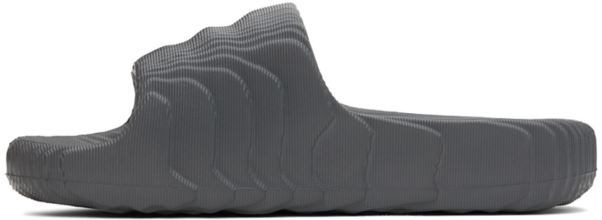 adidas Originals Gray Adilette 22 Pool Slides