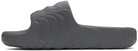 adidas Originals Gray Adilette 22 Pool Slides
