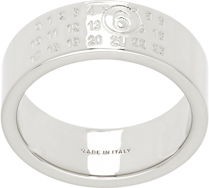 Photo: MM6 Maison Margiela Numeric Minimal Signature Ring