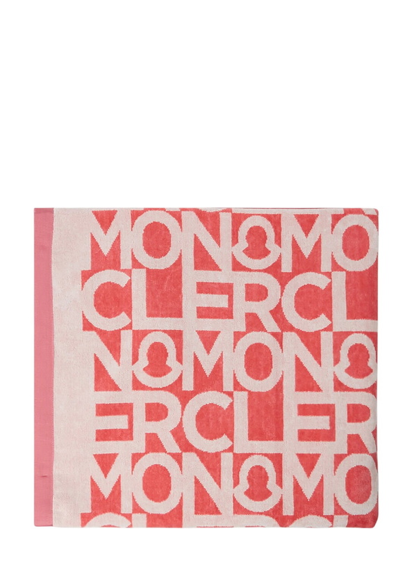 Photo: Moncler Logo Print Beach Towel
