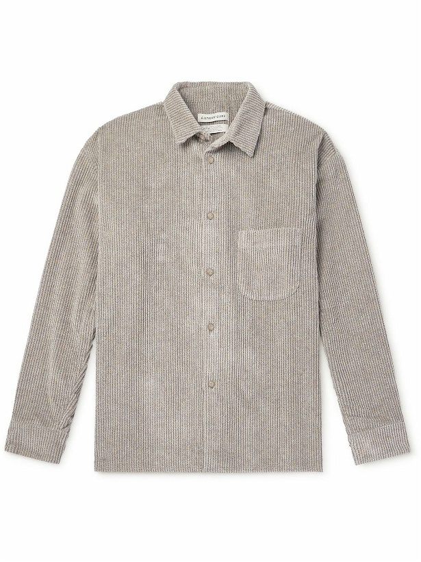Photo: A Kind Of Guise - Gusto Tweedy Corduroy Shirt - Neutrals