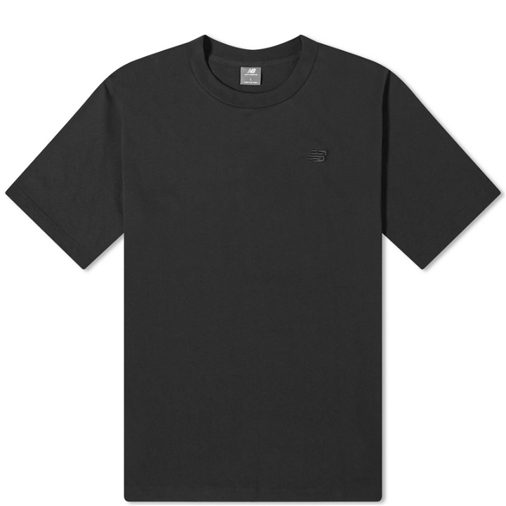 Photo: New Balance Men's NB Athletics Cotton T-Shirt in Black