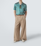 Frescobol Carioca Roberto printed silk shirt