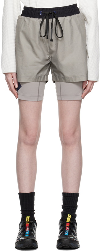 Photo: Templa Gray Layered Shorts