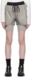Templa Gray Layered Shorts
