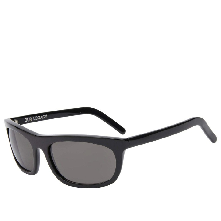 Photo: Our Legacy Men's Shelter Sunglasses in Black