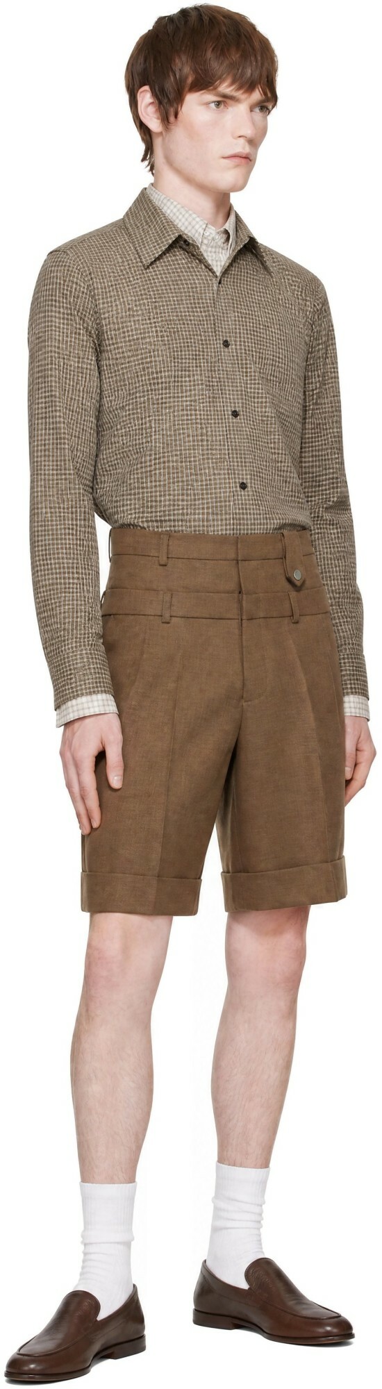 EGONlab Brown Layered Shirt