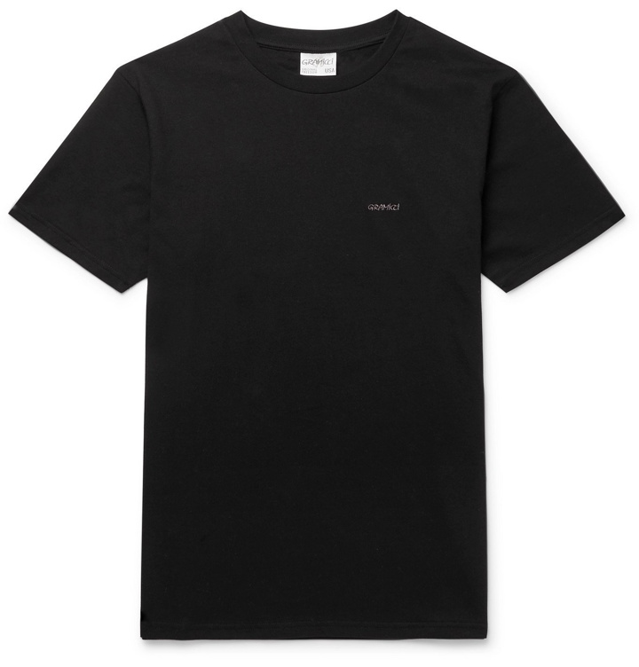 Photo: Gramicci - G Logo-Print Cotton-Jersey T-Shirt - Black