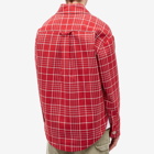 Jacquemus Men's Mountain Jacket in Dark Red Check