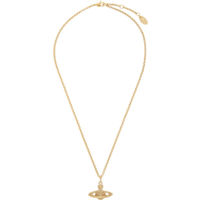 Vivienne Westwood Gold Mini Bas Relief Pendant Necklace Vivienne Westwood