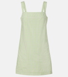 Simkhai Sloan gingham cotton-blend minidress