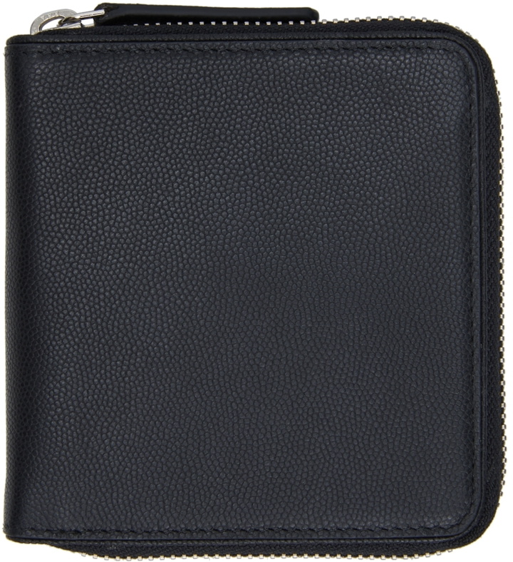 Photo: Dries Van Noten Black Pebbled Leather Wallet