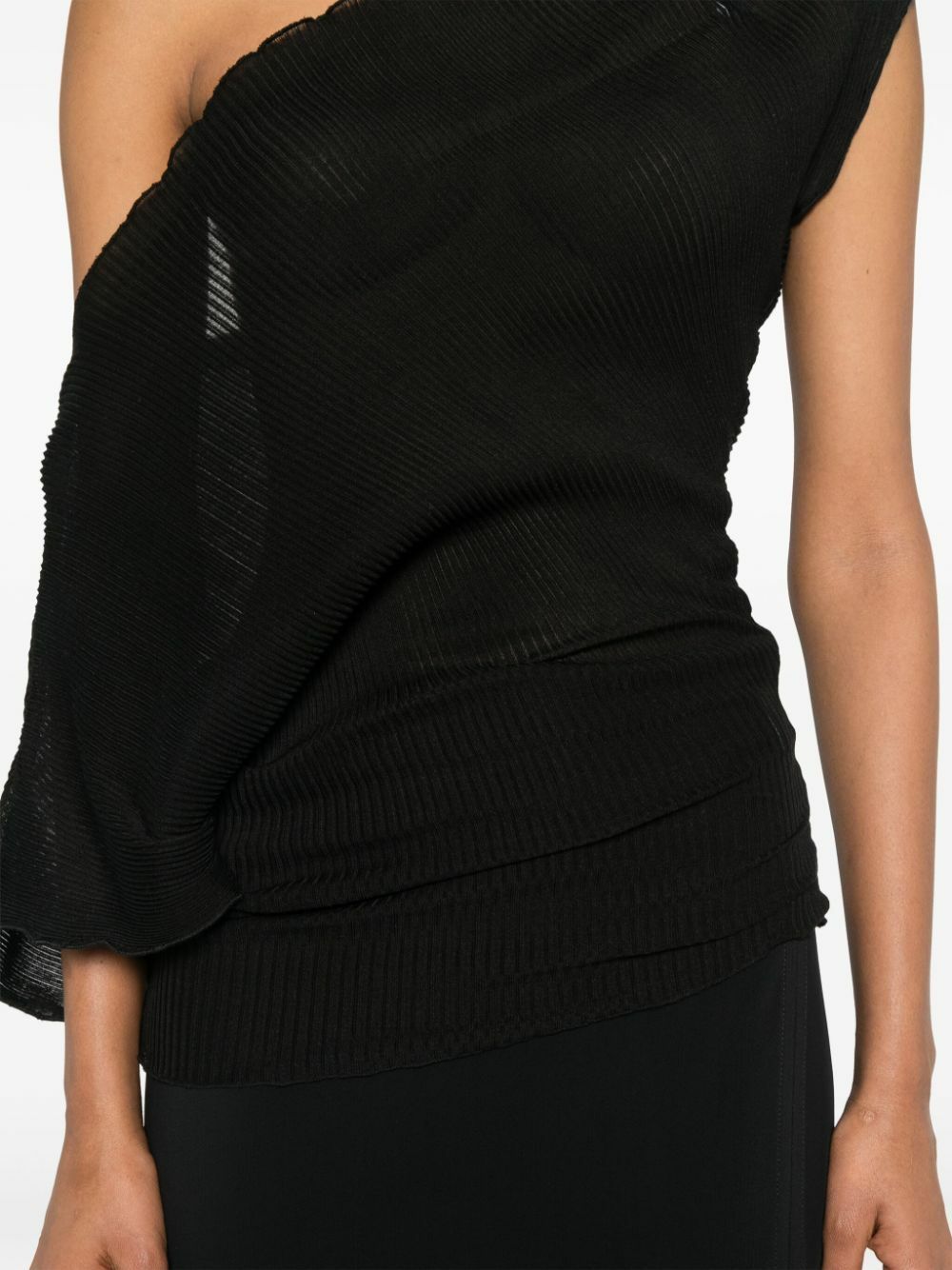 Jade Cropper Asymmetric Blouse