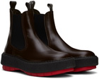 SUNNEI Brown Cemento Chelsea Boots