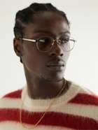 SAINT LAURENT - Round-Frame Gold-Tone Optical Glasses