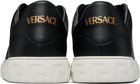 Versace Black Greca Nylon Sneakers