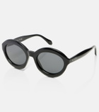 Alaïa Lettering Logo round sunglasses