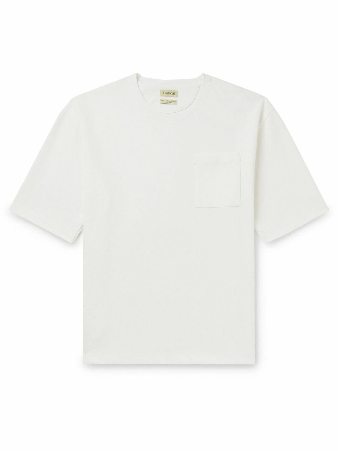 De Bonne Facture - Cotton-Jersey T-Shirt - White De Bonne Facture