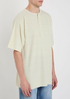 Calvin Klein Round-neck Ribbed-knit Silk top White