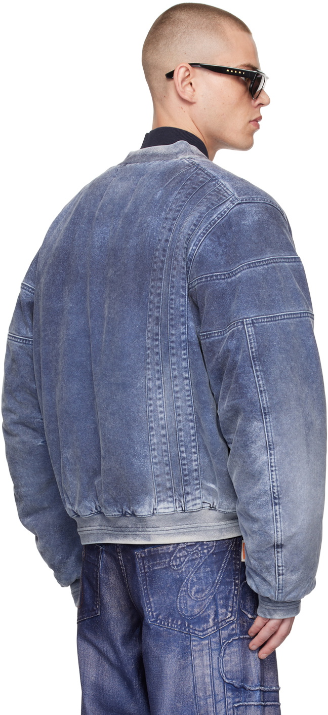 PDF Blue Rayan Bomber Jacket