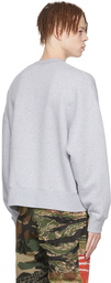 Palm Angels Grey Cotton Sweatshirt