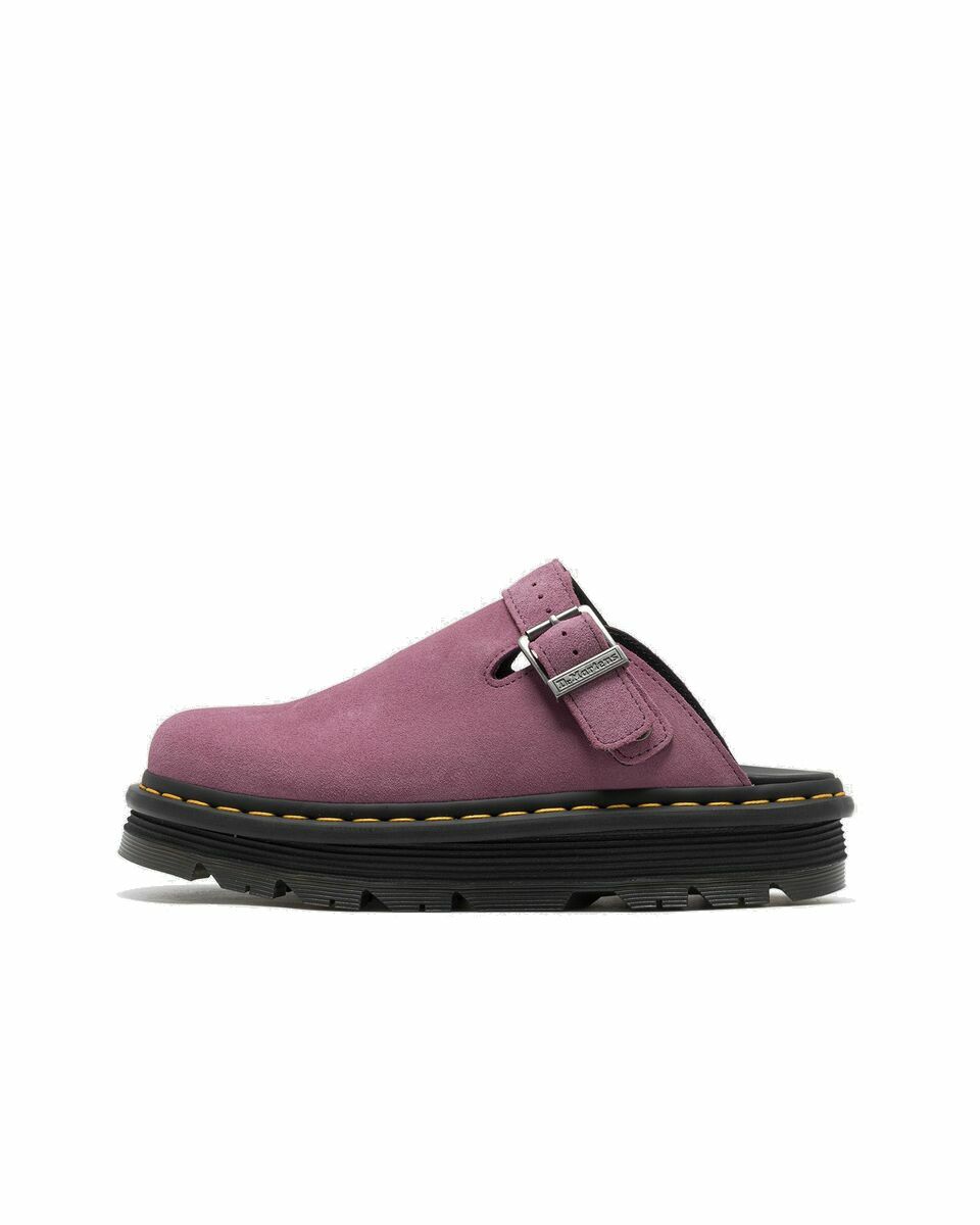 Photo: Dr.Martens Zebzag Mule Black/Purple - Womens - Casual Shoes/Sandals & Slides