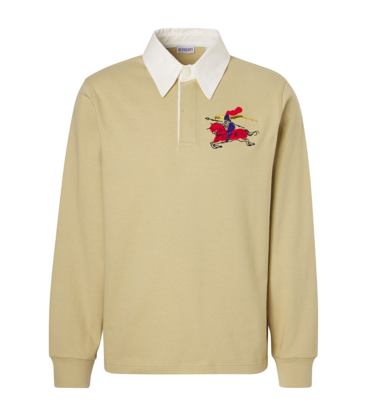 Photo: Burberry EKD cotton polo sweater