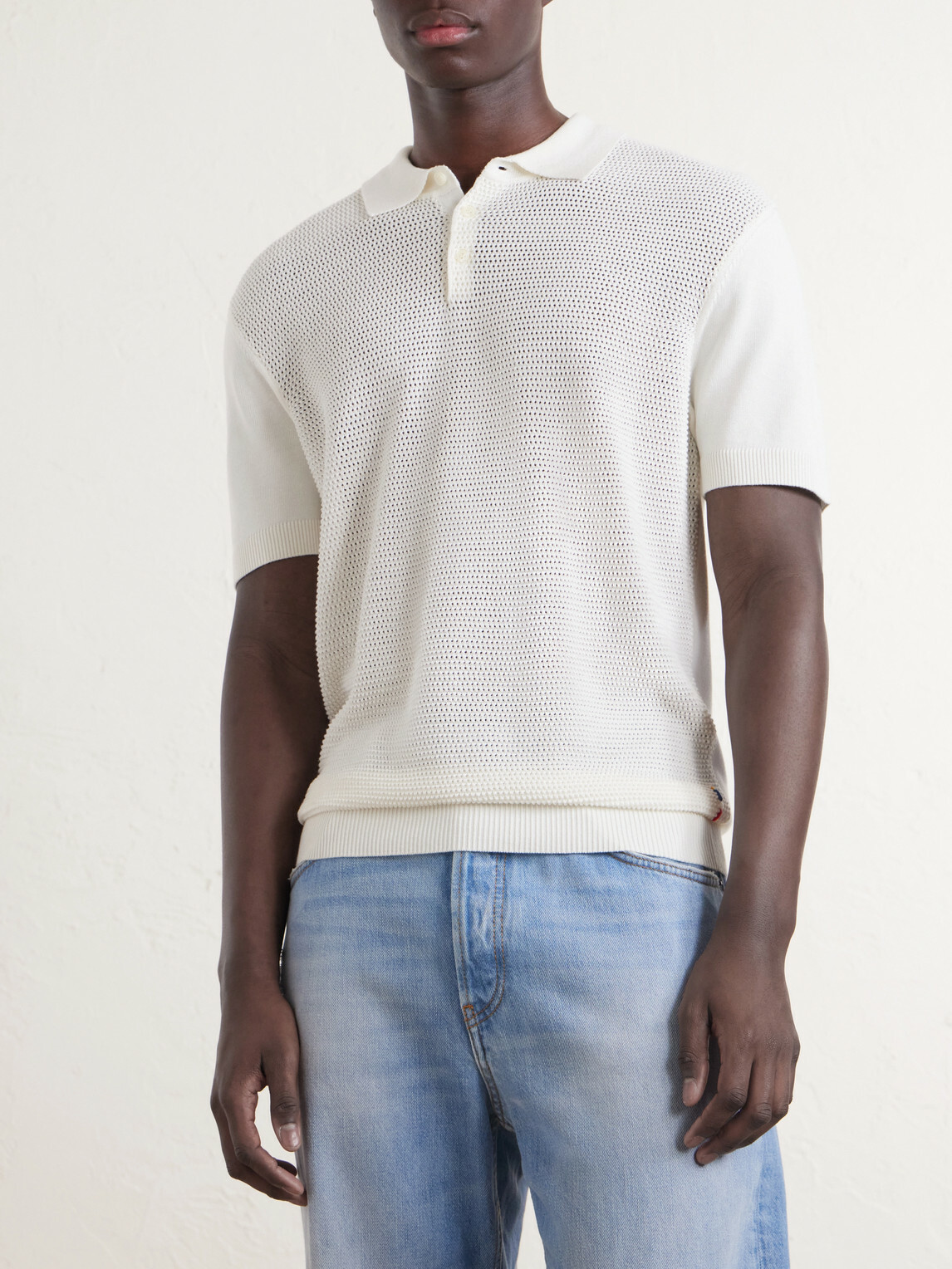 Orlebar Brown - Burnham Tie Stitch II Silk and Cotton-Blend Polo Shirt - Neutrals