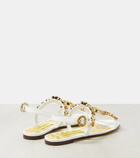 Dolce&Gabbana Majolica embellished patent leather sandals