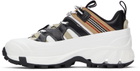 Burberry White Icon Stripe Arthur Sneakers