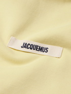 Jacquemus - Logo-Appliquéd Cotton-Jersey Hoodie - Yellow