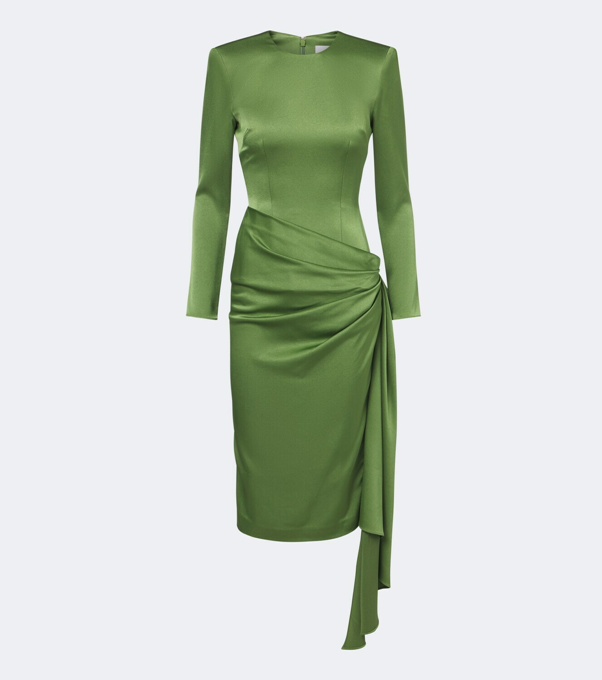 Alex Perry Draped crêpe satin midi dress