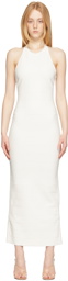 Herve Leger White Icon Halter Long Dress