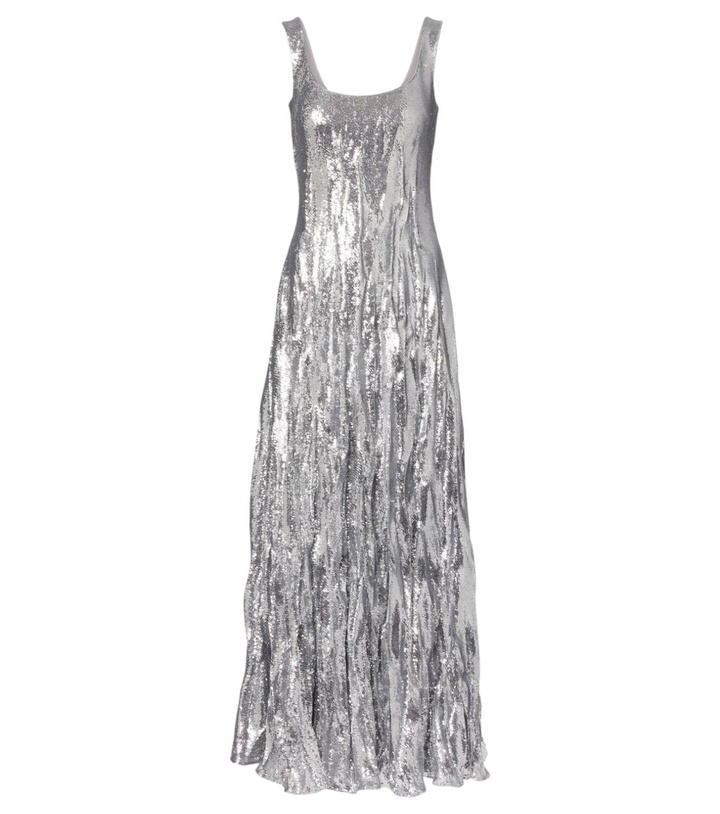 Photo: Marmar Halim Sequined silk-blend gown