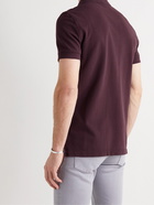 TOM FORD - Garment-Dyed Cotton-Piqué Polo Shirt - Burgundy