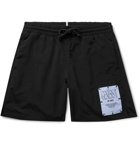 MCQ - Appliquéd Shell Drawstring Shorts - Black
