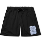 MCQ - Appliquéd Shell Drawstring Shorts - Black