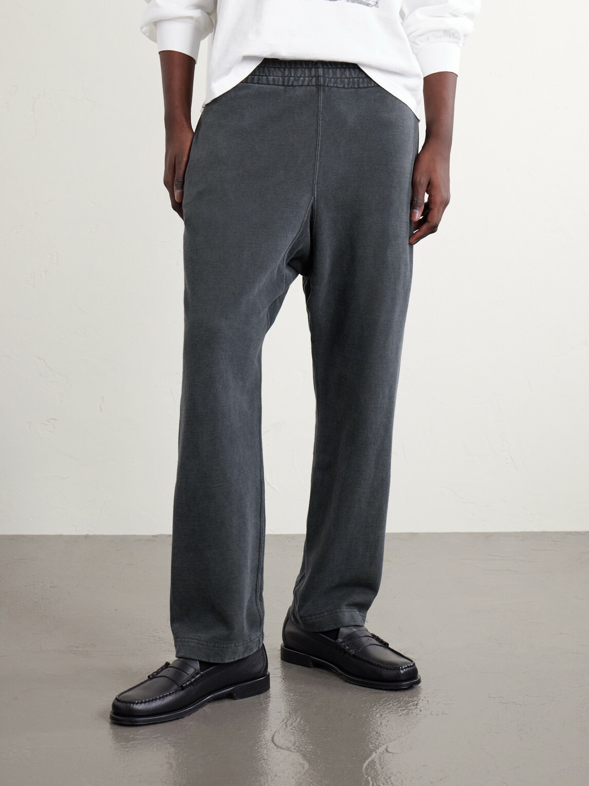 Remi Relief - Straight-Leg Cotton-Jersey Sweatpants - Gray