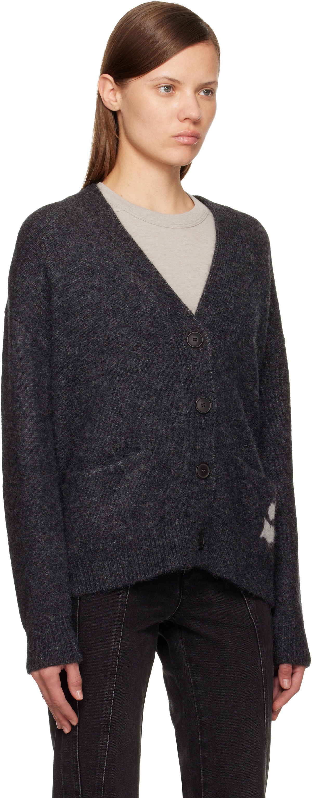 Isabel Marant Etoile Gray Eborah Cardigan