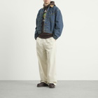 Human Made Men's Double Pleated Wide Chino Pants in White