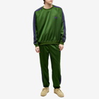 Needles Men's Poly Smooth Crew Neck in Ivy Green