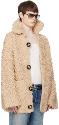 Acne Studios Beige Knit Cardigan