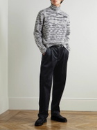 Oliver Spencer - Morton Straight-Leg Pleated Cotton-Corduroy Trousers - Black