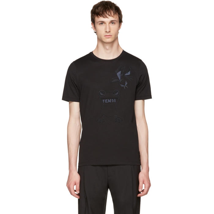 Photo: Fendi Black Butterfleyes and Frogs T-Shirt