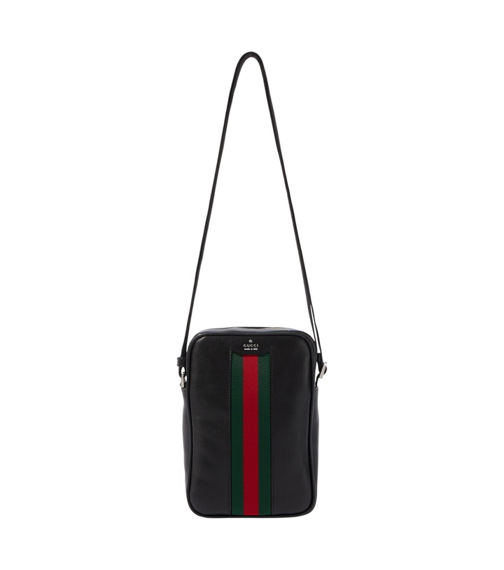 Photo: Gucci Web Trademark Mini leather crossbody bag