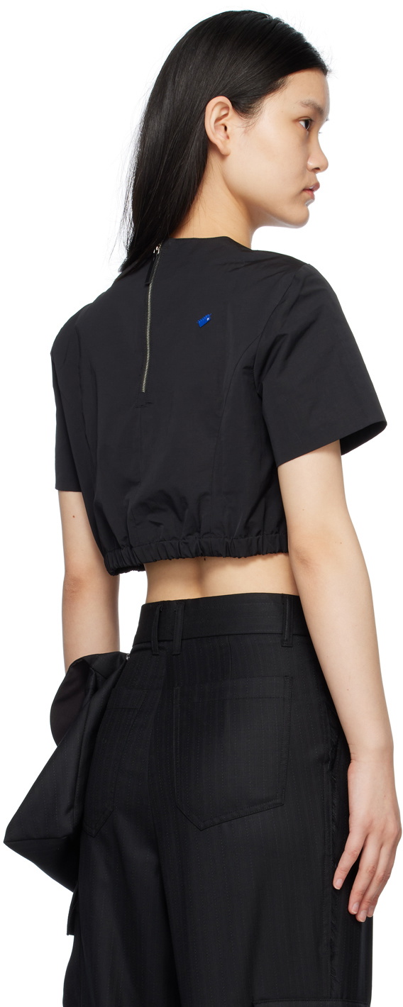 ADER error Black Flut T-Shirt ADER error