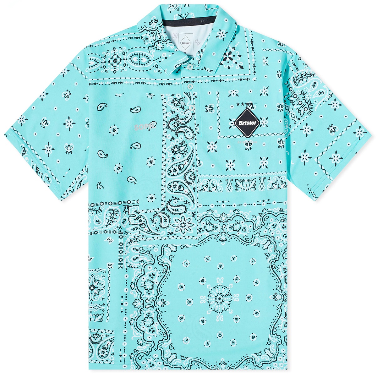 F.C. Real Bristol Men's FC Real Bristol Patterned Polo Shirt in